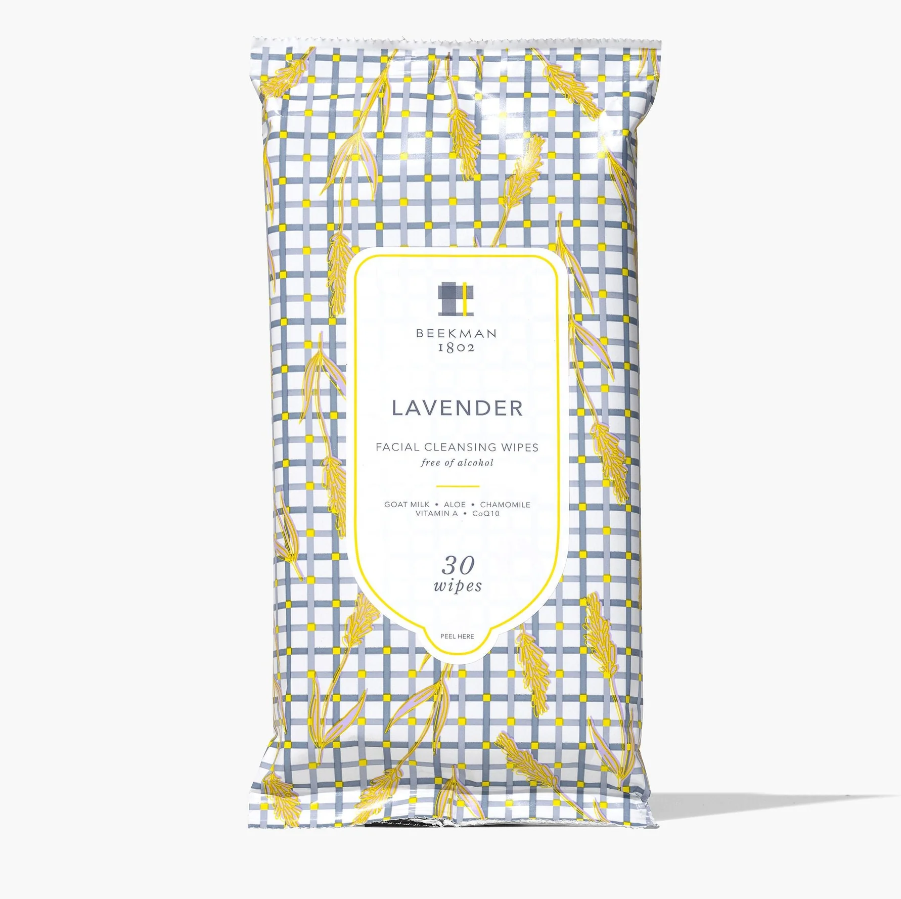 Beekman Facial Cleansing Wipes Bath & Body in Lavender at Wrapsody
