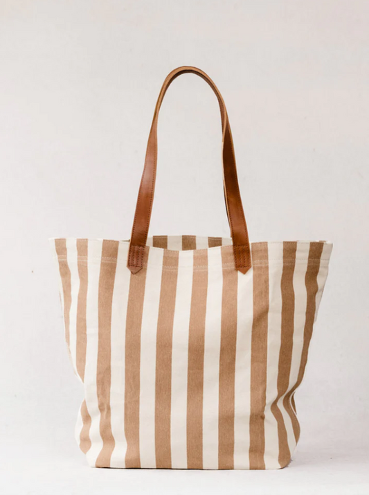 Able Mandrell Market Tote - Natural/Whiskey