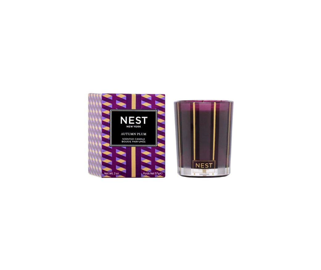 Nest Votive Candle 2oz Candles in Autumn Plum at Wrapsody