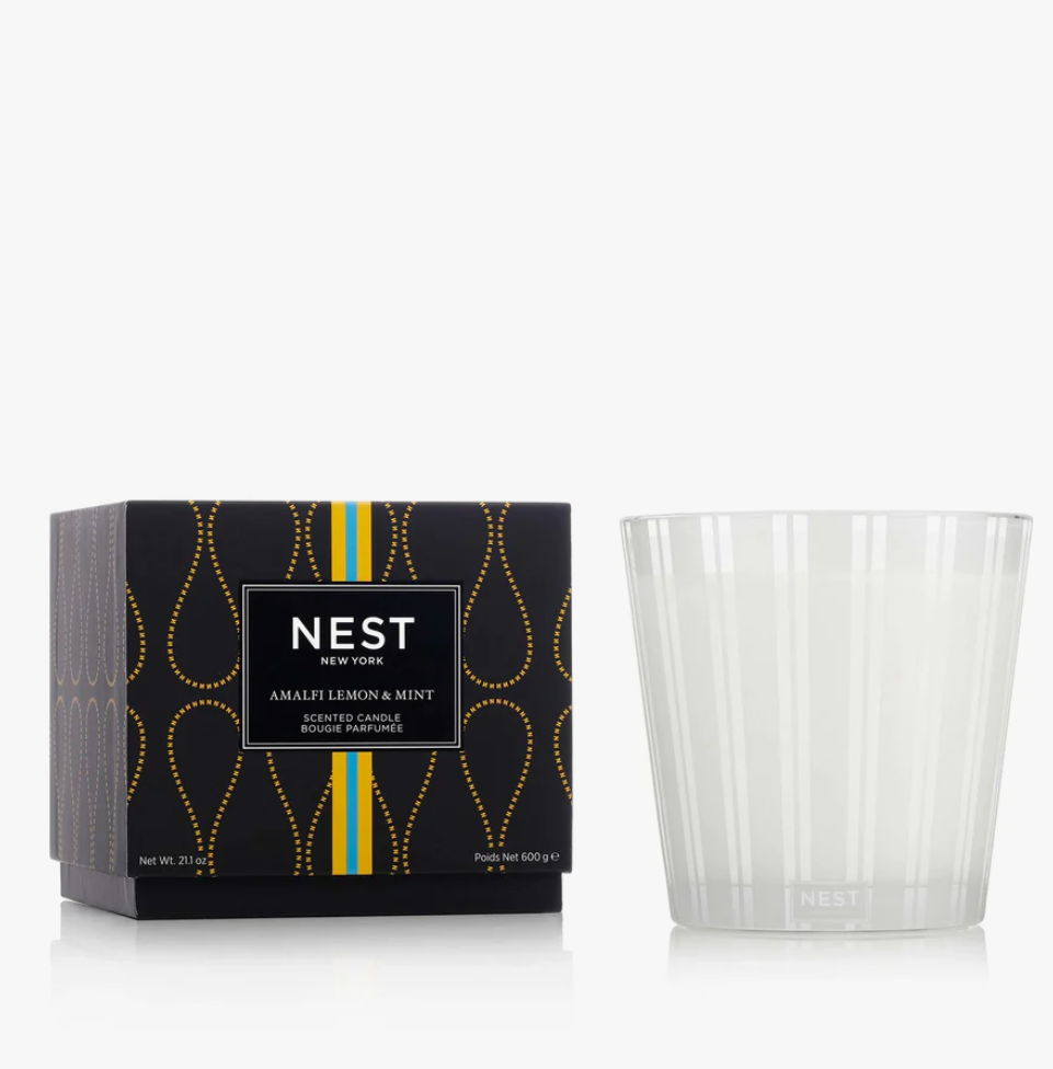 Nest 3-Wick Candle 21.1oz Candles in Amalfi Lemon & Mint at Wrapsody