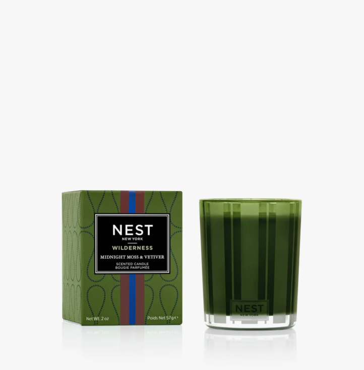 Nest Votive Candle 2oz Candles in Moss & Vetiver at Wrapsody