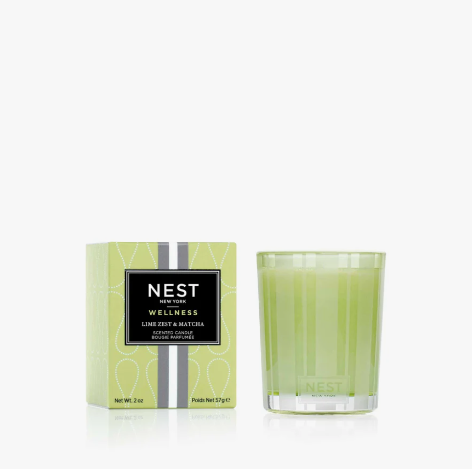 Nest Votive Candle 2oz Candles in Lime Zest & Matcha at Wrapsody