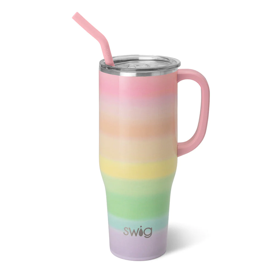 Swig 40oz Mega Mug Printed Drinkware in Over the Rainbow at Wrapsody