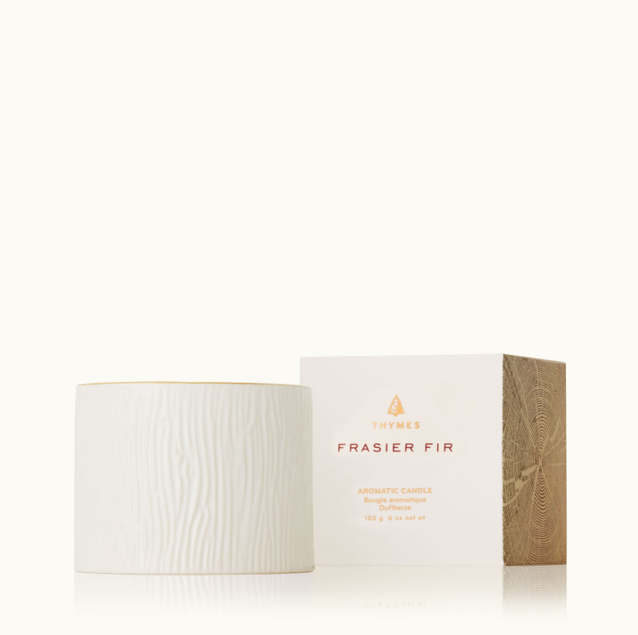 Frasier Fir Ceramic Petite Candle Candles in  at Wrapsody