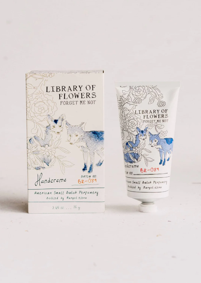 Library of Flowers Boxed Hand Creme Bath & Body in Forget Me Knot at Wrapsody