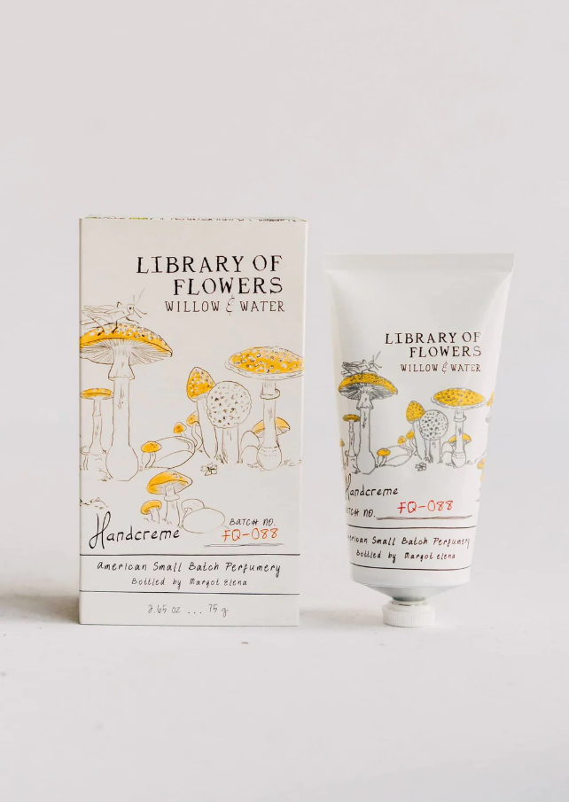 Library of Flowers Boxed Hand Creme Bath & Body in Willow at Wrapsody