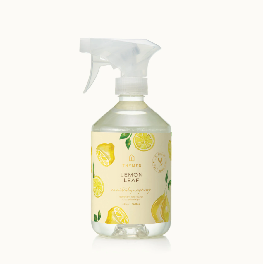 Thymes Counter Spray Home Care in Lemon Leaf at Wrapsody