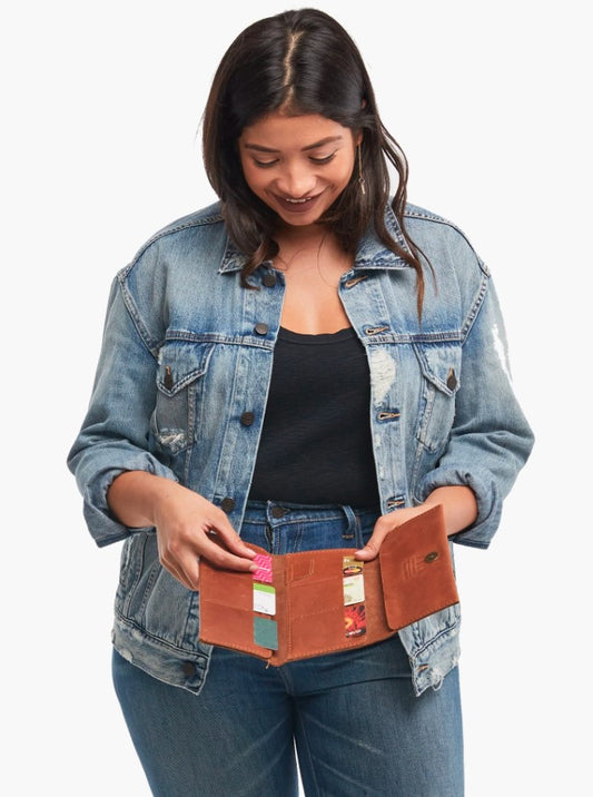 Able Debre Wallet in Whiskey Wallets in  at Wrapsody