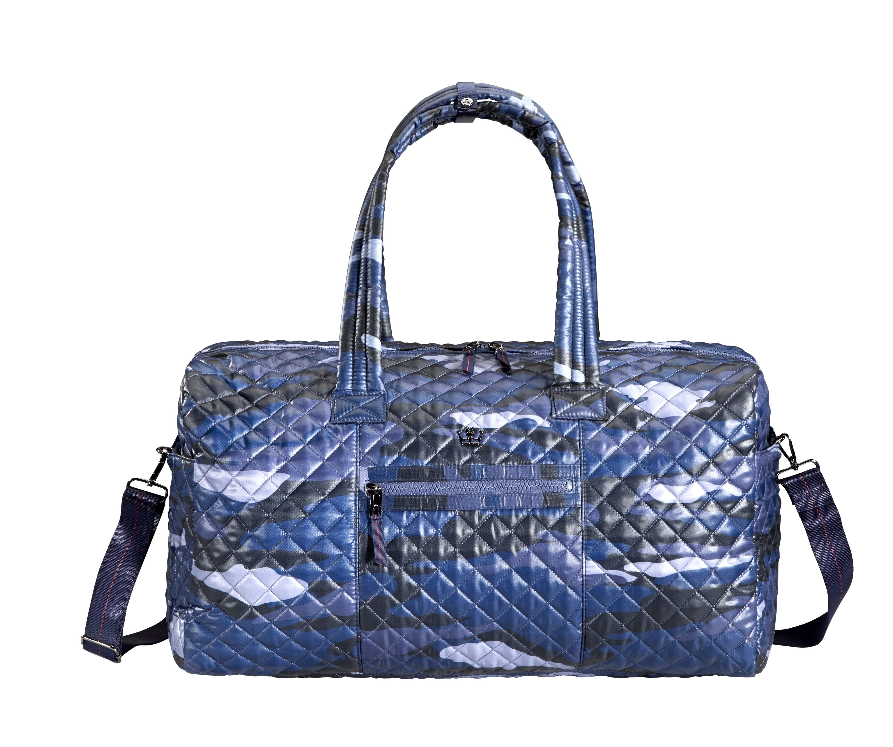 Oliver Thomas 24/7 Weekender Duffle Luggage in Blue Camo at Wrapsody