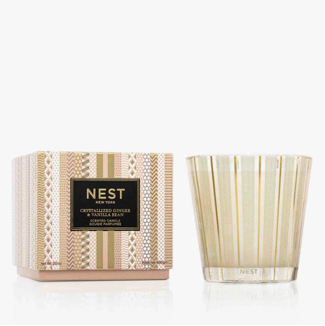 Nest 3-Wick Candle 21.1oz Candles in Ginger & Vanilla Bean at Wrapsody