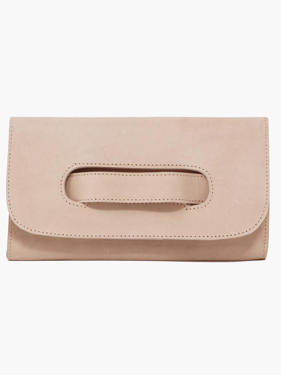 Able Mare Handle Clutch Handbags in Mauve at Wrapsody