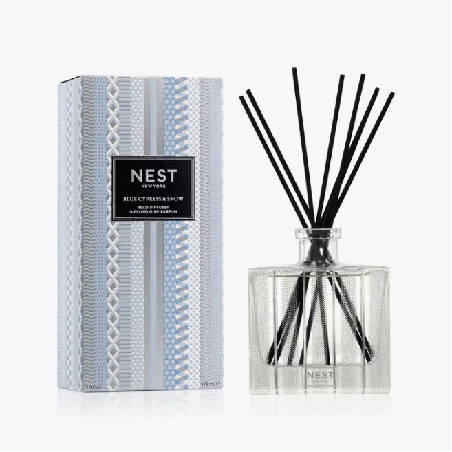Nest Reed Diffuser 5.9oz Scents in Blue Cypress & Snow at Wrapsody
