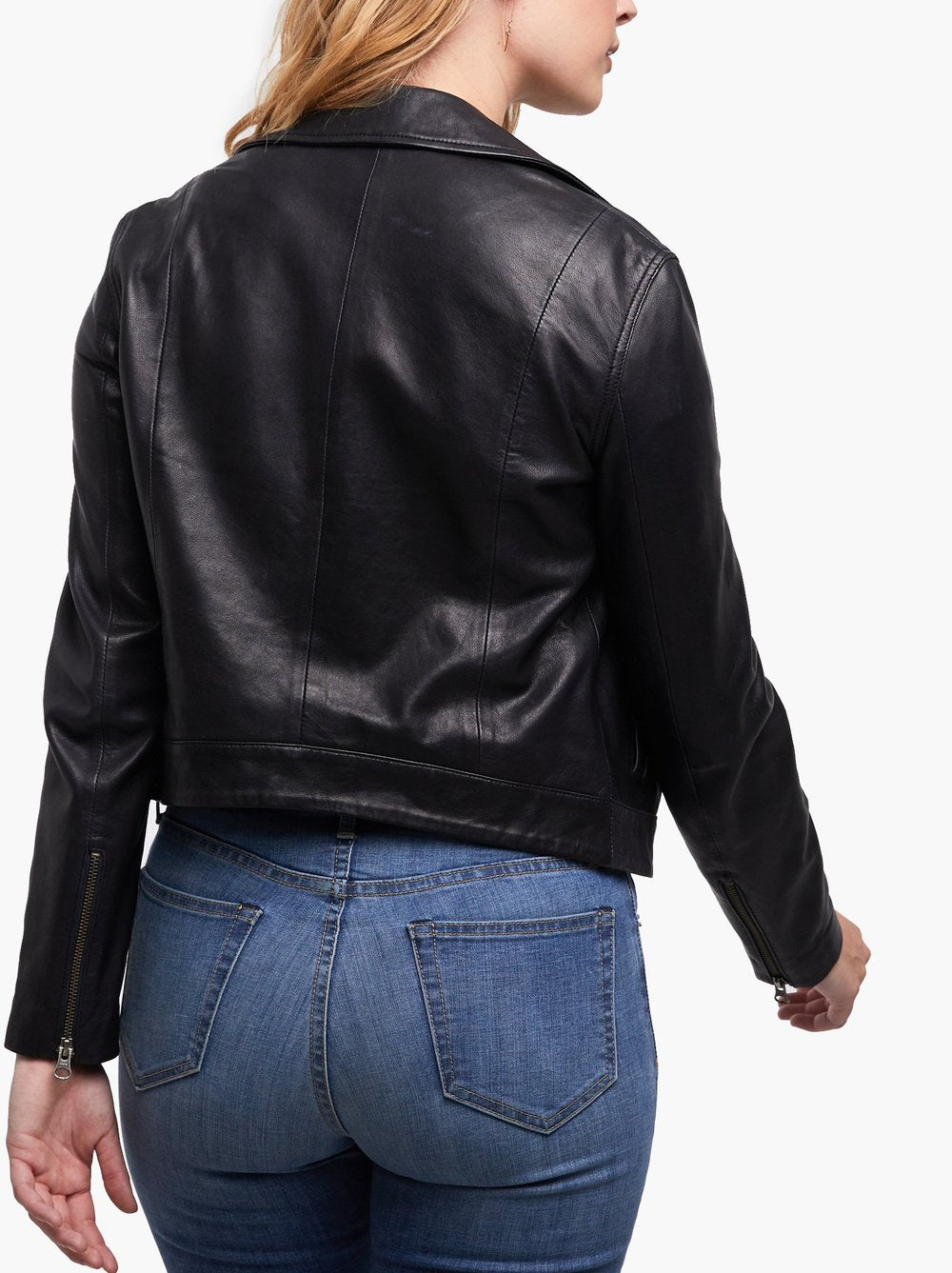 Able Maha Leather Jacket in Black Outerwear in  at Wrapsody