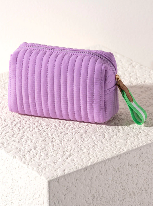 Small Lilac Boxy Cosmetic Pouch