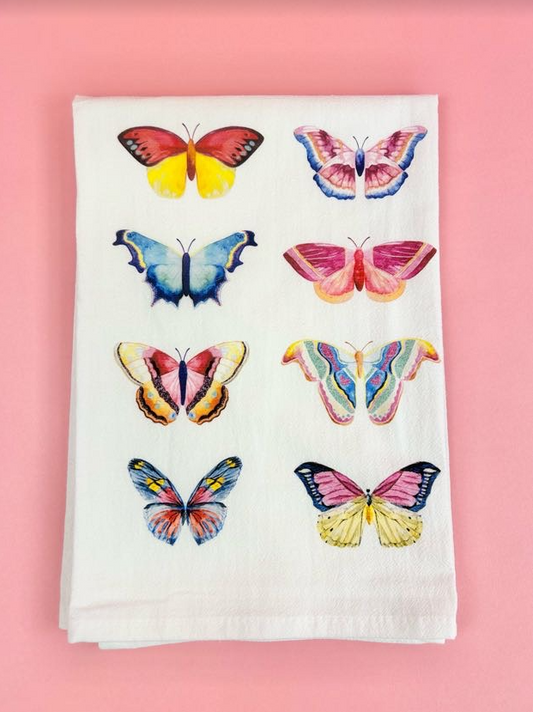 Butterflies Towel Kitchen Towels in  at Wrapsody