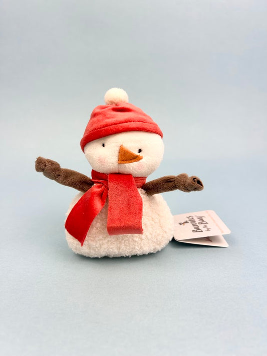 Marshmallow Snowman Roly Poly Plush Soft Toys in  at Wrapsody