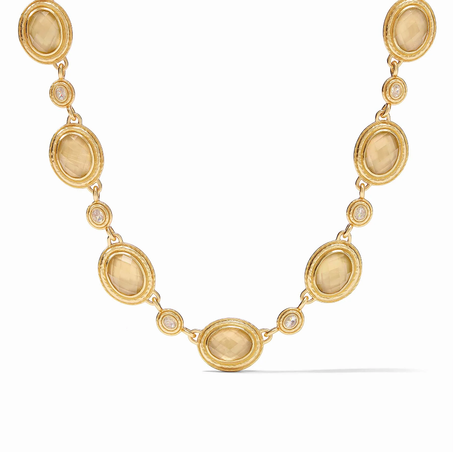 Julie Vos Tudor Stone Necklace in Champagne Necklaces in  at Wrapsody