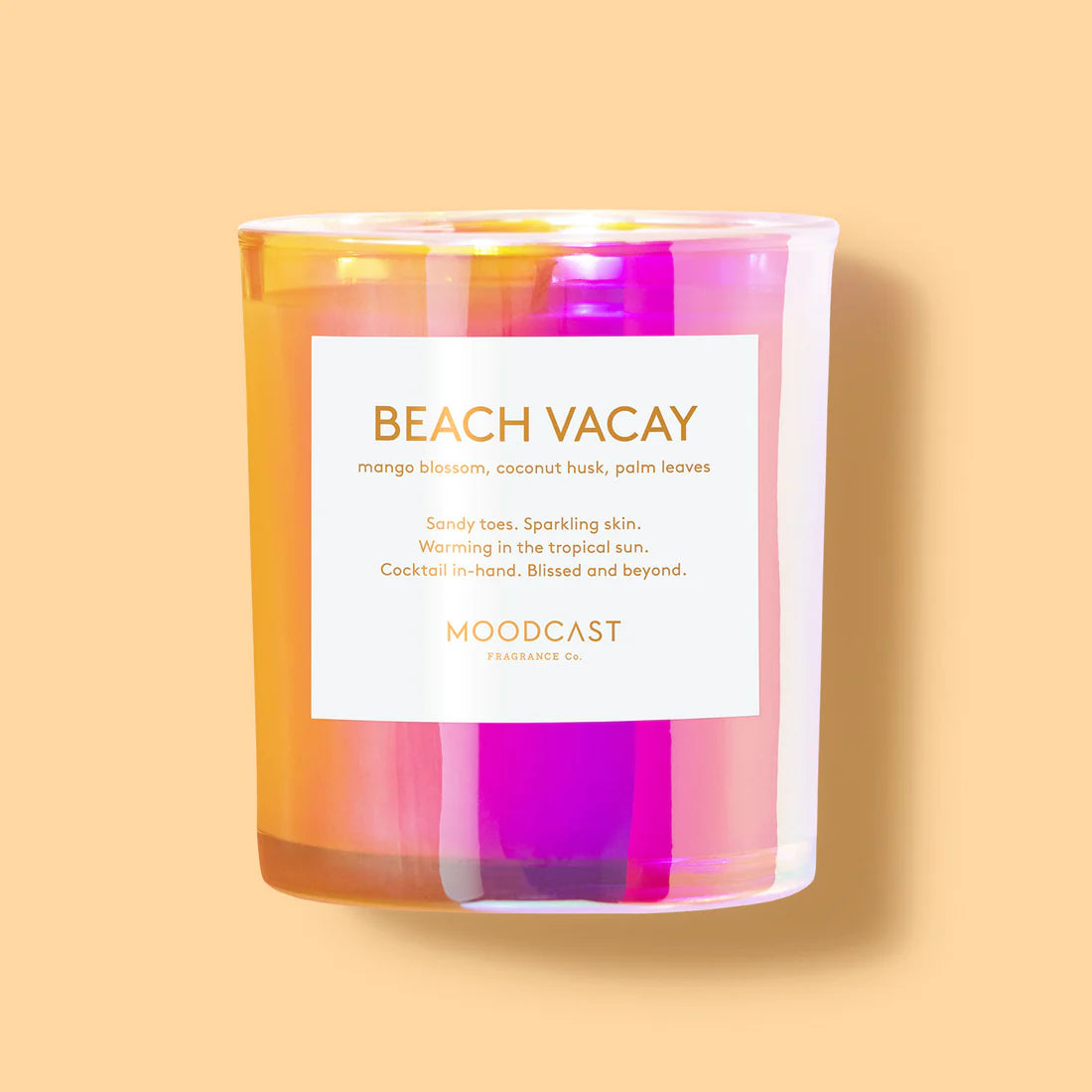 Moodcast Candle Iridescent 8oz Candles in Beach Vacay at Wrapsody
