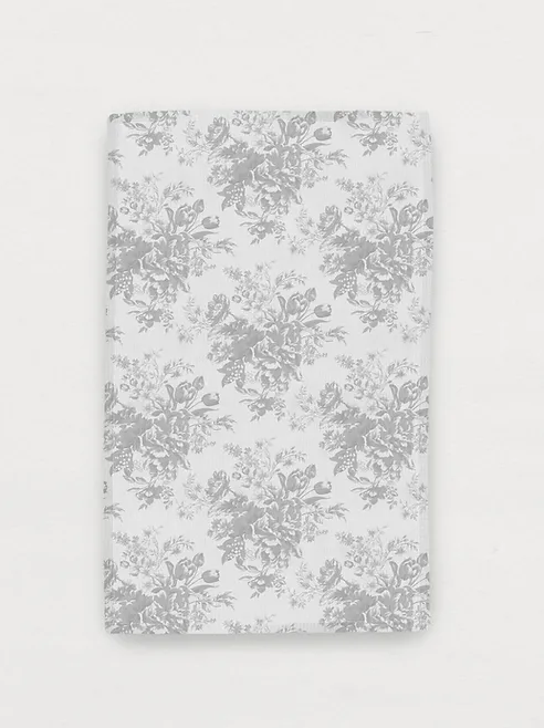 Kitchen Towel in Rose Toile Grey Kitchen Towels in  at Wrapsody