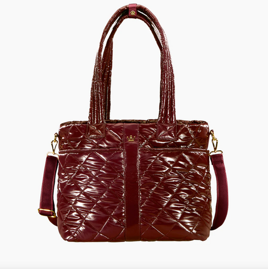 Oliver Thomas Wanderlust Tote Bordeaux Metallic Luggage, Totes in  at Wrapsody