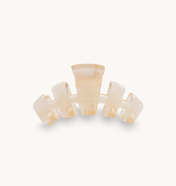 Teleties Tiny Clip Hair Accessories in Almond Beige at Wrapsody