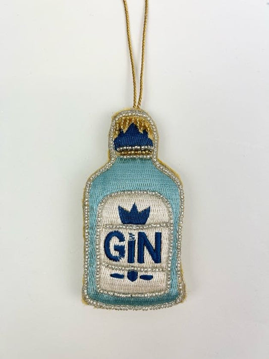 Gin Bottle Fabric Ornament Home Care in  at Wrapsody