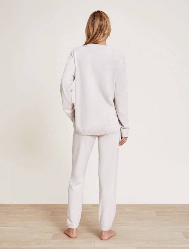 Barefoot Dreams CozyChic Henley Ribbed Loungewear in  at Wrapsody