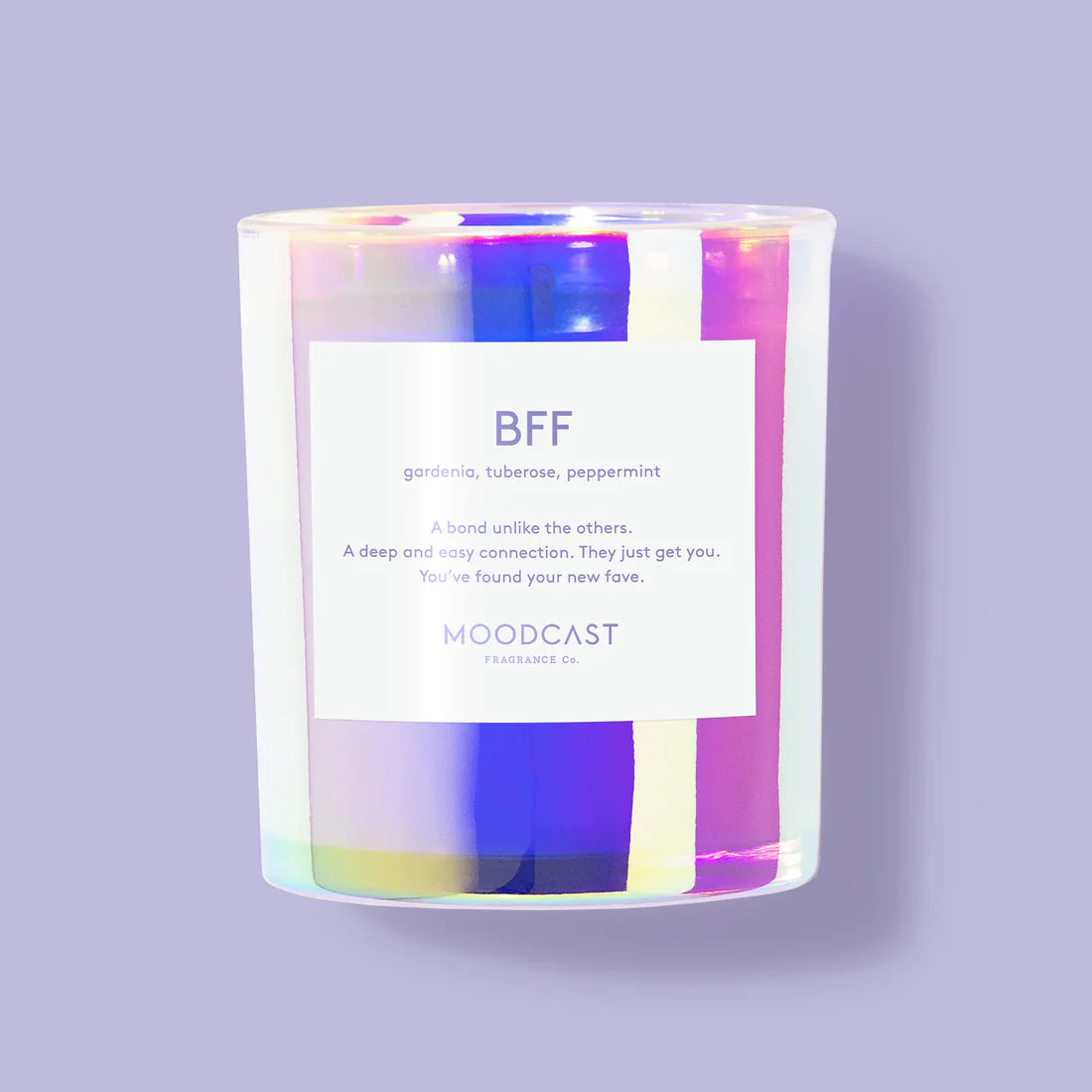 Moodcast Candle Iridescent 8oz Candles in BFF at Wrapsody