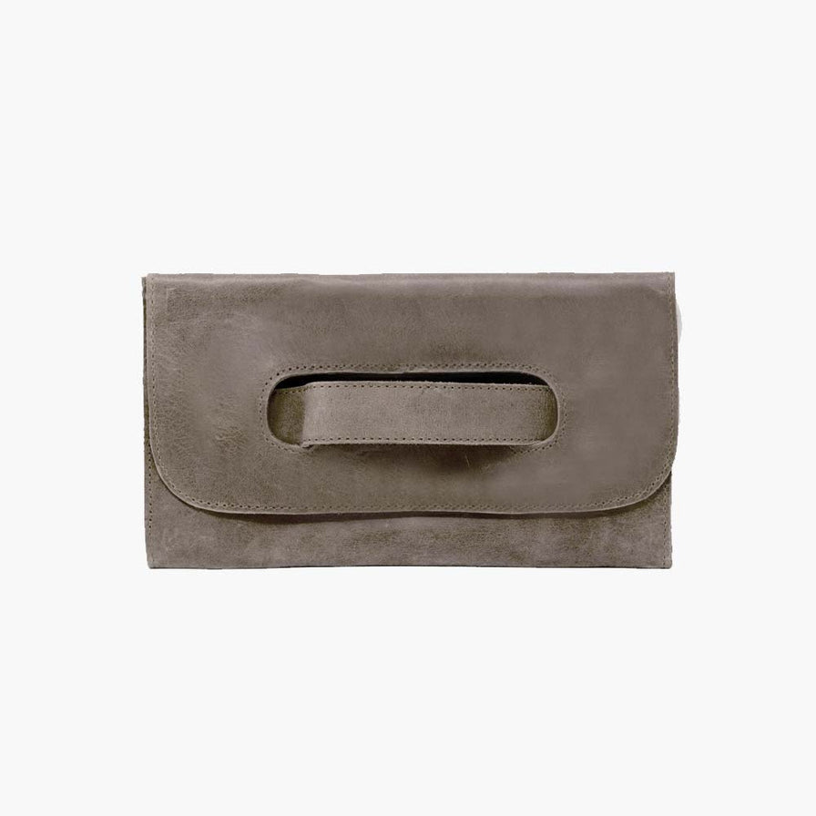 Able Mare Handle Clutch Handbags in Slate at Wrapsody