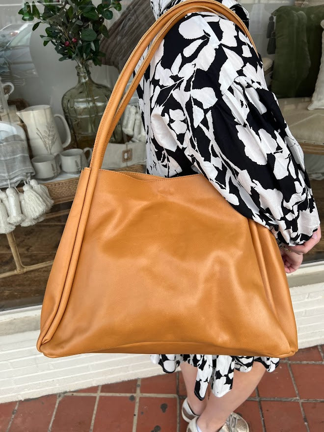 Able Abilene Shoulder Bag Totes in Cognac at Wrapsody