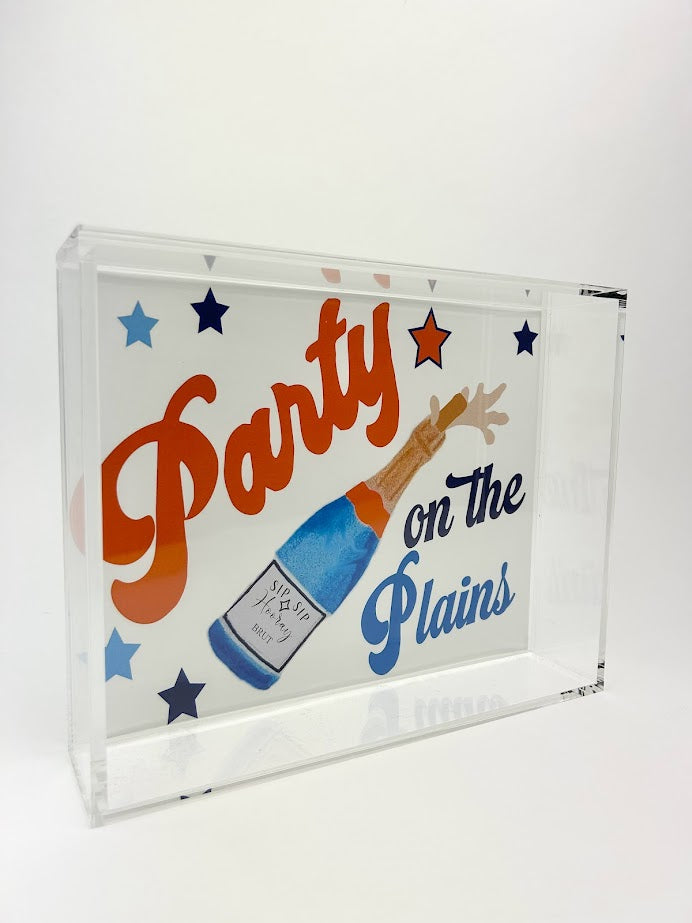 Party on Plains 8x10 Tray Home Decor in  at Wrapsody