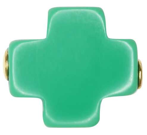 Enewton Signature Cross Bracelet 3mm (eGirl SIZE) Bracelets in Emerald at Wrapsody
