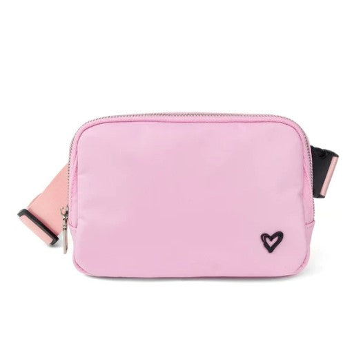 PreneLove Dixie Nylon Belt Bag Handbags in Pink at Wrapsody
