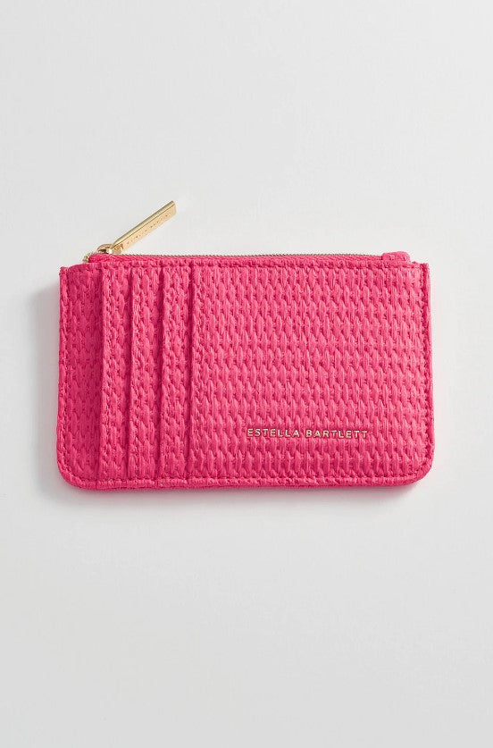 Estella Bartlett Card Purse Wallets in Bright Pink at Wrapsody