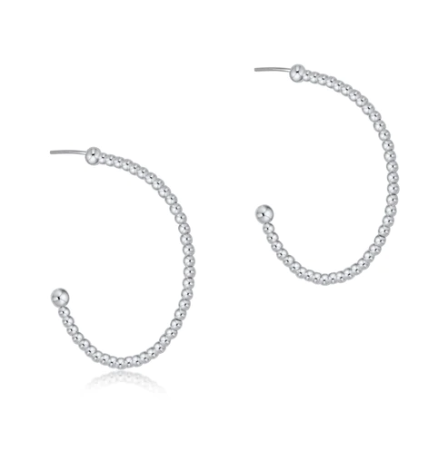 Enewton 2mm 1.25" Post Hoop Sterling Silver Earrings in  at Wrapsody