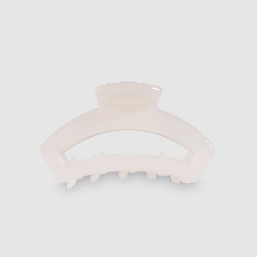 Teletie Open Clip Mini Hair Accessories in Coconut White at Wrapsody