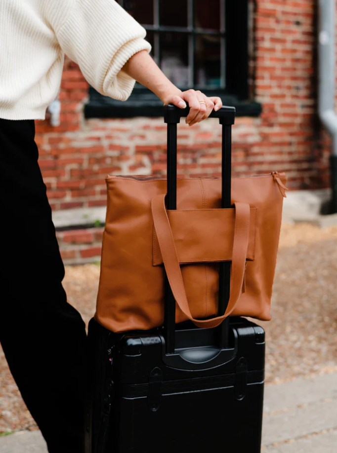 Able Yari Carry-On Tote - Whiskey Handbags in  at Wrapsody