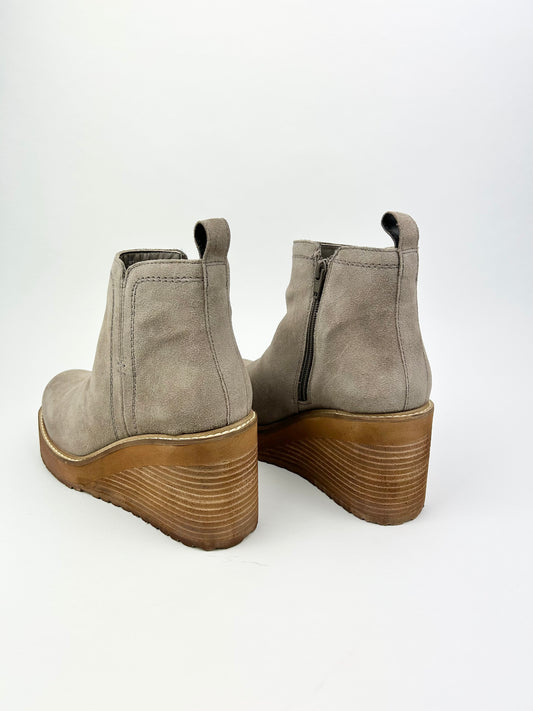 Comet Ride Taupe Boot Shoes in  at Wrapsody