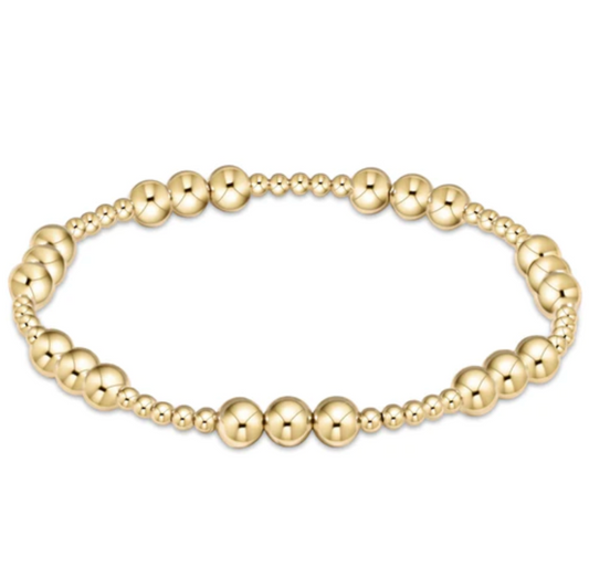 Enewton Gold Classic Joy Pattern 5mm Bead Bracelet Bracelets in  at Wrapsody