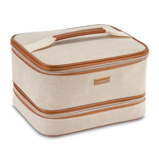 Jenny Train Case Tropea Ivory Travel Accessories in  at Wrapsody