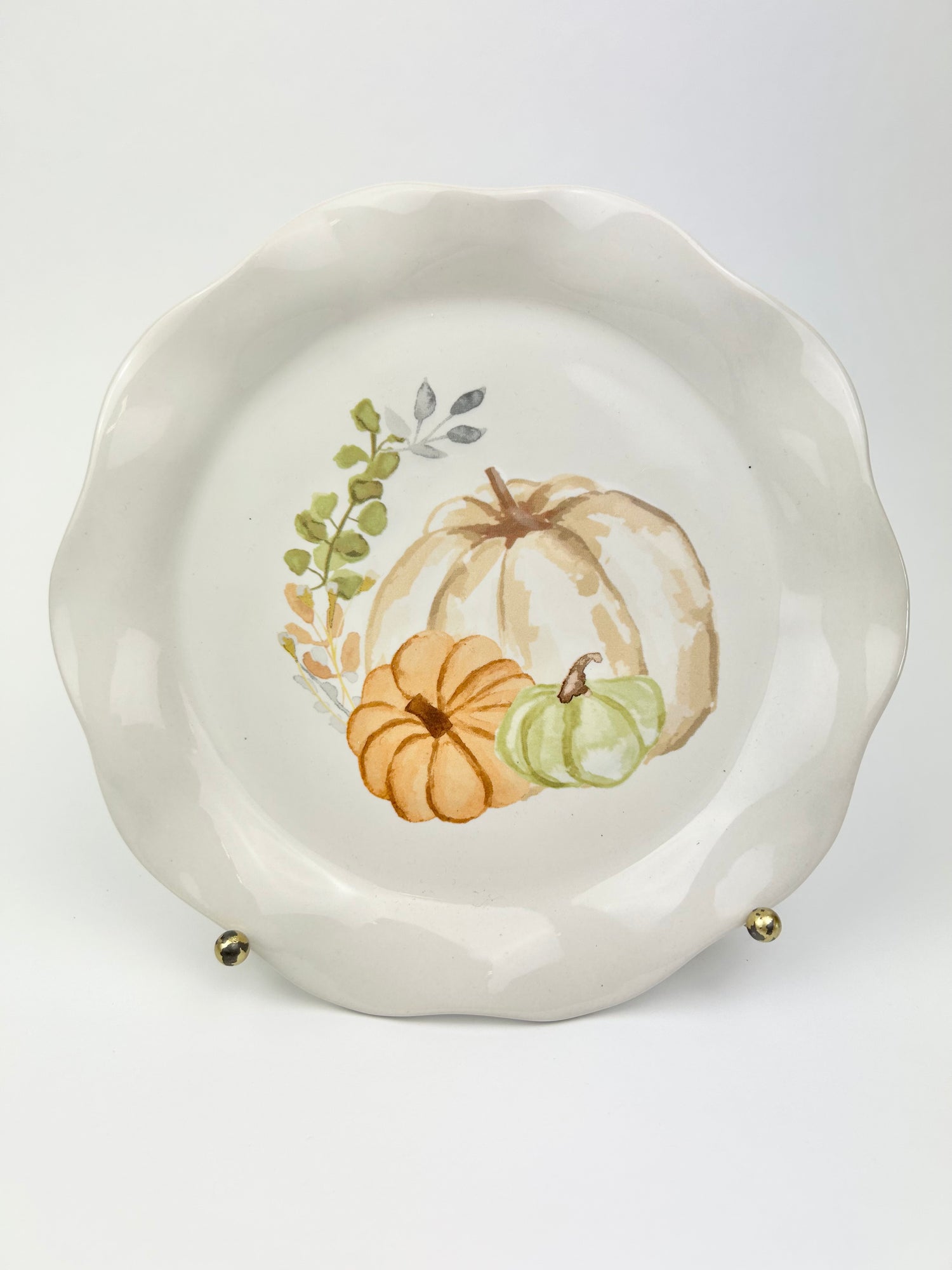 Three Pumpkins Salad Plate Kitchen in  at Wrapsody