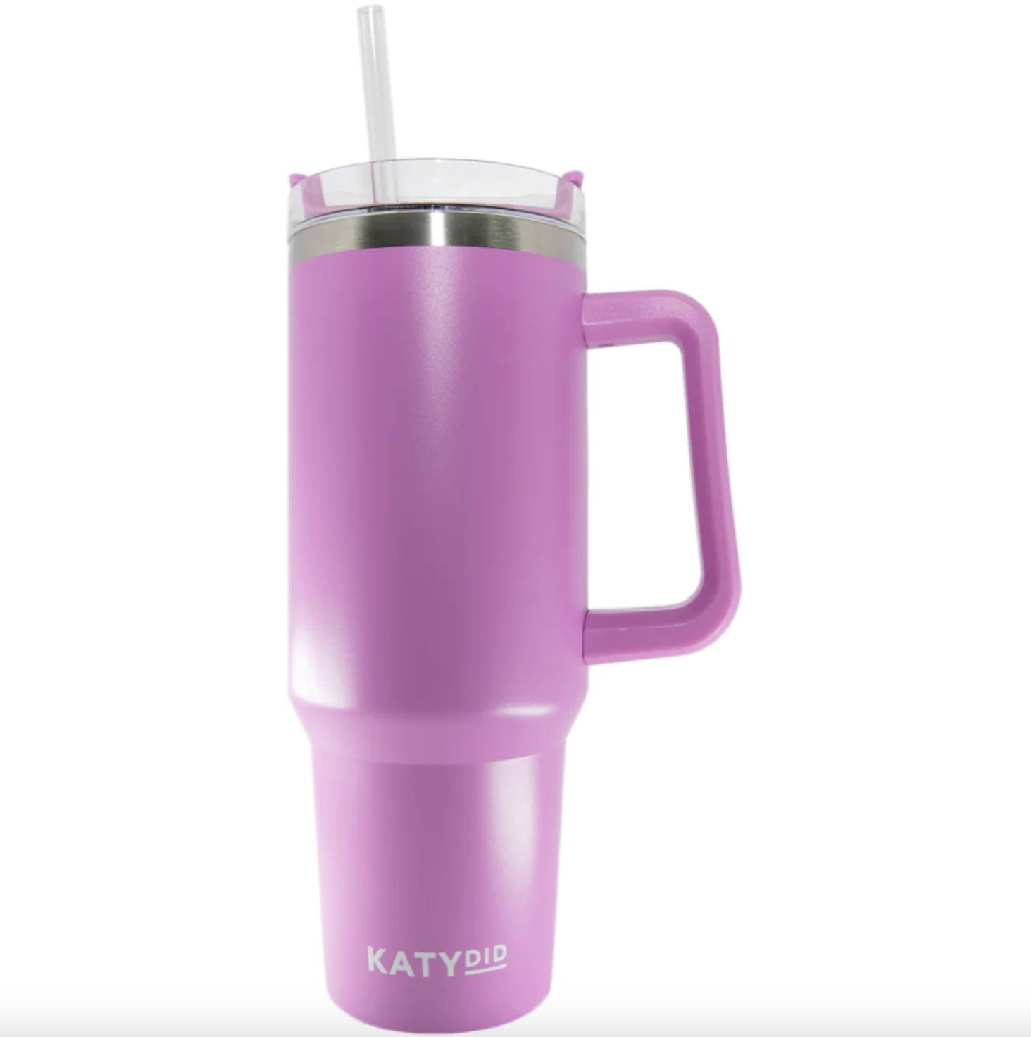 Katydid Pastel Happy Face Tumbler Cup with Handle