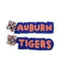 Auburn Tigers Beaded Earrings Earrings in  at Wrapsody