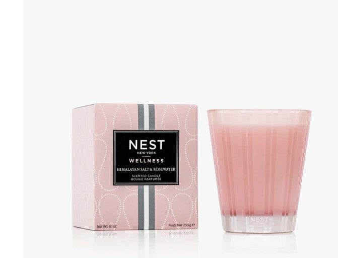 Nest Classic Candle 8.1oz Candles in Himalayan Salt & Rosewater at Wrapsody