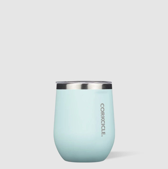 Corkcicle Stemless Wine 12oz Drinkware in Powder Blue at Wrapsody