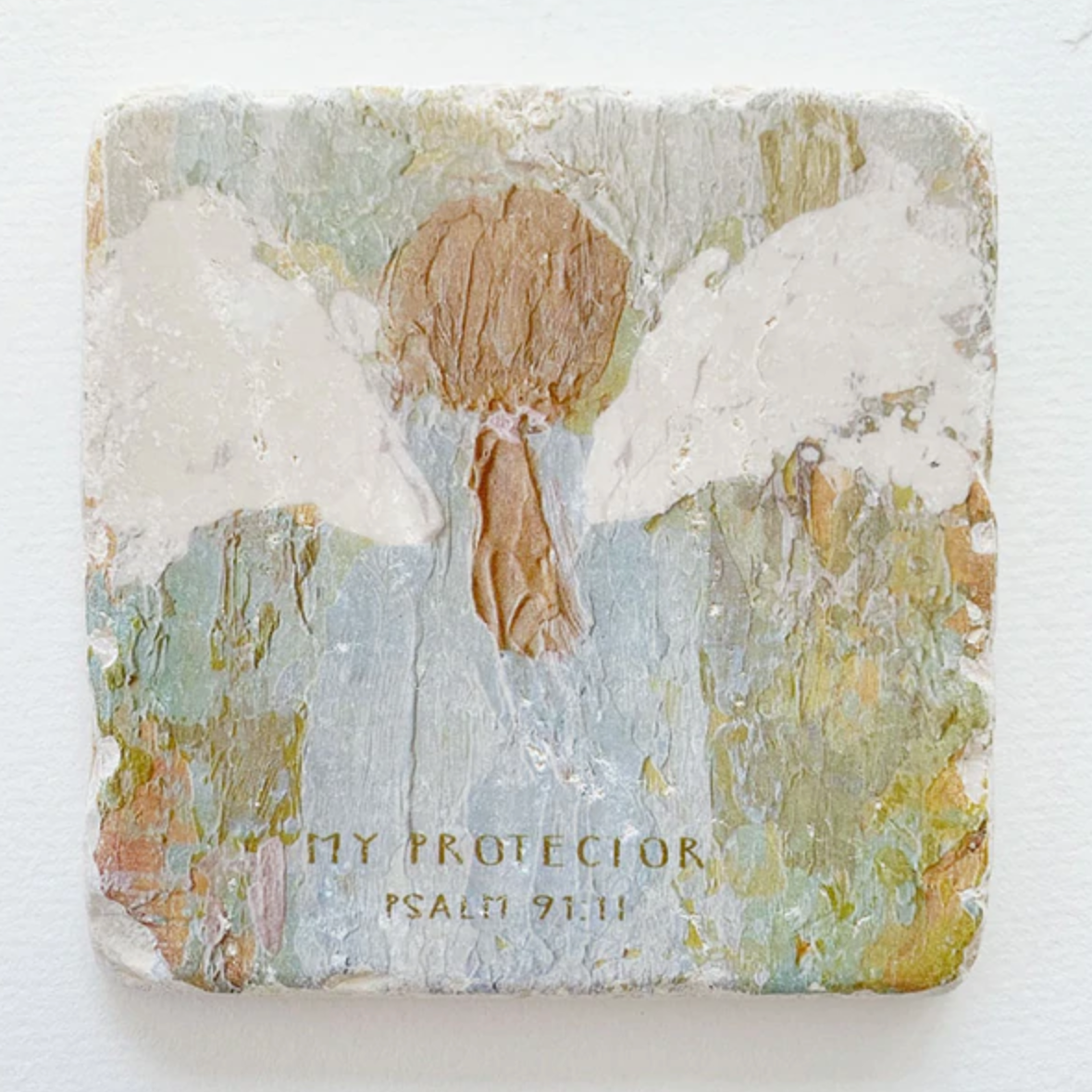 Psalm 91:11 My Protector Small Block Home Decor in Default Title at Wrapsody