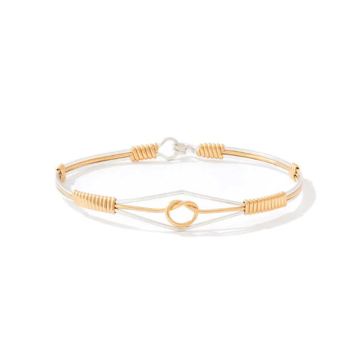 Ronaldo Stronger Together Bracelet with Gold Knot Bracelets in 6.5 at Wrapsody