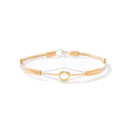 Ronaldo Stronger Together Bracelet with Gold Knot Bracelets in 6.5 at Wrapsody