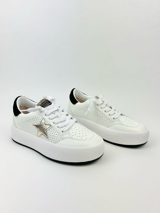 Ream White/Gold Sneaker