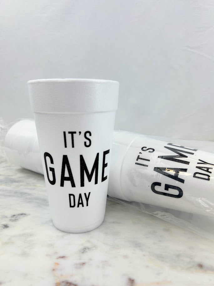 Party Cups Foam Drinkware in It's Game Day at Wrapsody
